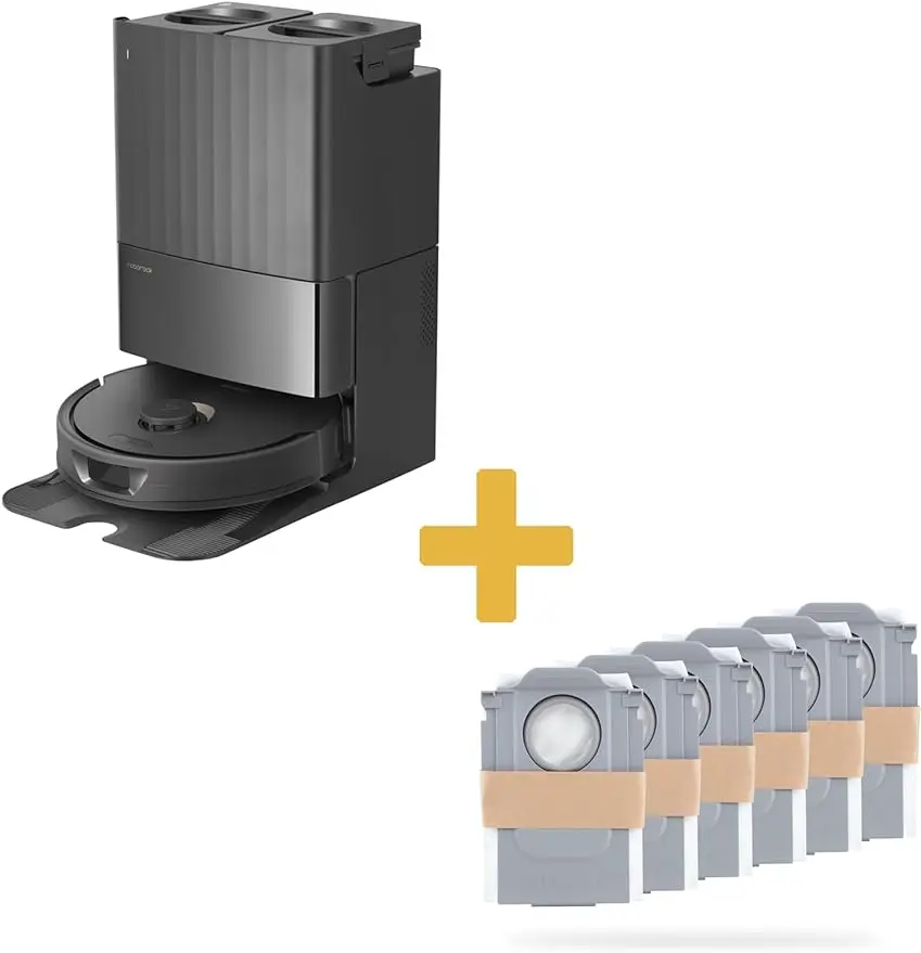 Robô Vácuo e Pacote De Saco De Pó Descartável, Roborock Q Revo