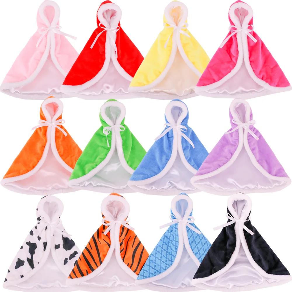 Mantello stile natalizio per vestiti per bambole da 30 cm per accessori di abbigliamento natalizio per bambole da elfo, mantello per bambola BJD 1/6, regalo per le vacanze della ragazza