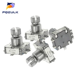 5PCS Rotary Encoder Switch EC11 With Push Switch 5Pin SMD Type Handle Length 10MM Plum Shaft With Switch