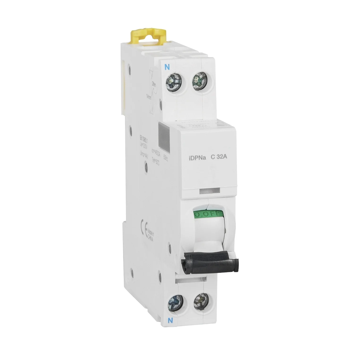 

IDPN miniature circuit breaker A9P08632 IDPNA C 32A 4.5KA 1P+N | 32A | C | 4.5KA