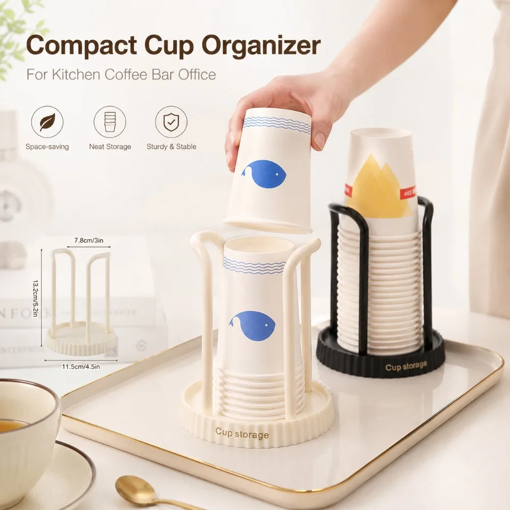 Minimalist Desktop Paper Cup Rack Multifunctional Paper Cup Holder Household Disposable Cup Storage Rack