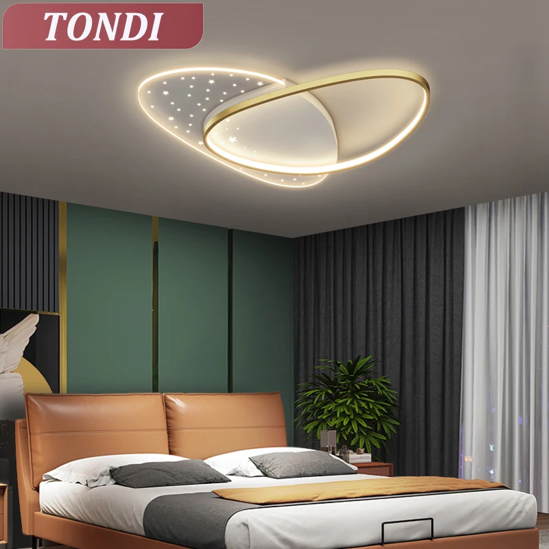 

Modern LED Ceiling Lamp Indoor Lighting For Bedroom Study Dining Room Living Room Gold/Black Ceiling Chandelier Home Decoration