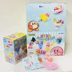 Boxed 1pcs Random Style New Anime Kirby Twinkle Sweets Time Kawaii PVC Miniature scene Model Toys collection Ornaments Gifts