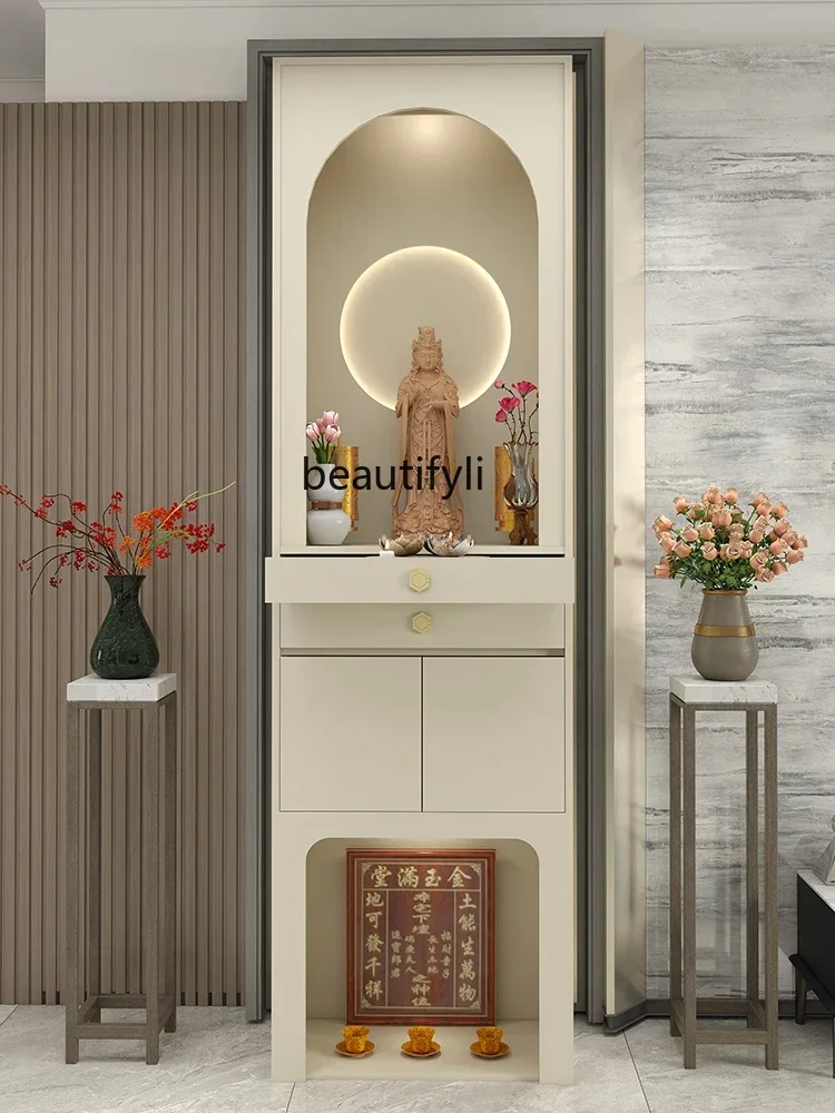 182C God Worship Incense Table Guanyin Worship Cabinet Clothes Closet Earth God Cabinet Buddha Shrine Lord Altar Cabinet