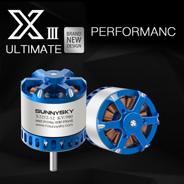 1個/2個sunnysky X2212-III X2212 2212ブラシレスモーター980KV 1250KV 1400KV 2450KV  3-4sリポfpv rcドローン飛行機 - AliExpress