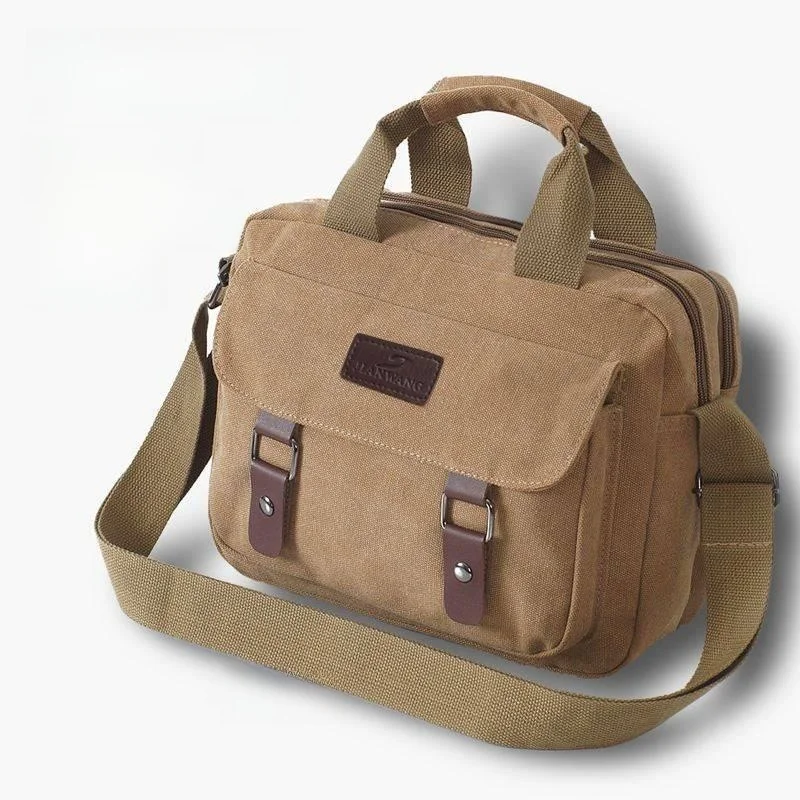 

Large Capacity Canvas Single Shoulder Bag Men's Crossbody Tool Bag Outdoor Travel Bag New Style Handbag 2025 New Model