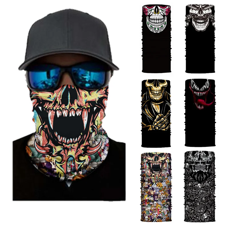 

10 Pic Outdoor Sports Seamless Bandanas Neck Gaiter Face Shield Motorcycle Cycling Balaclava Headband Mask Hiking Fishing Scarf