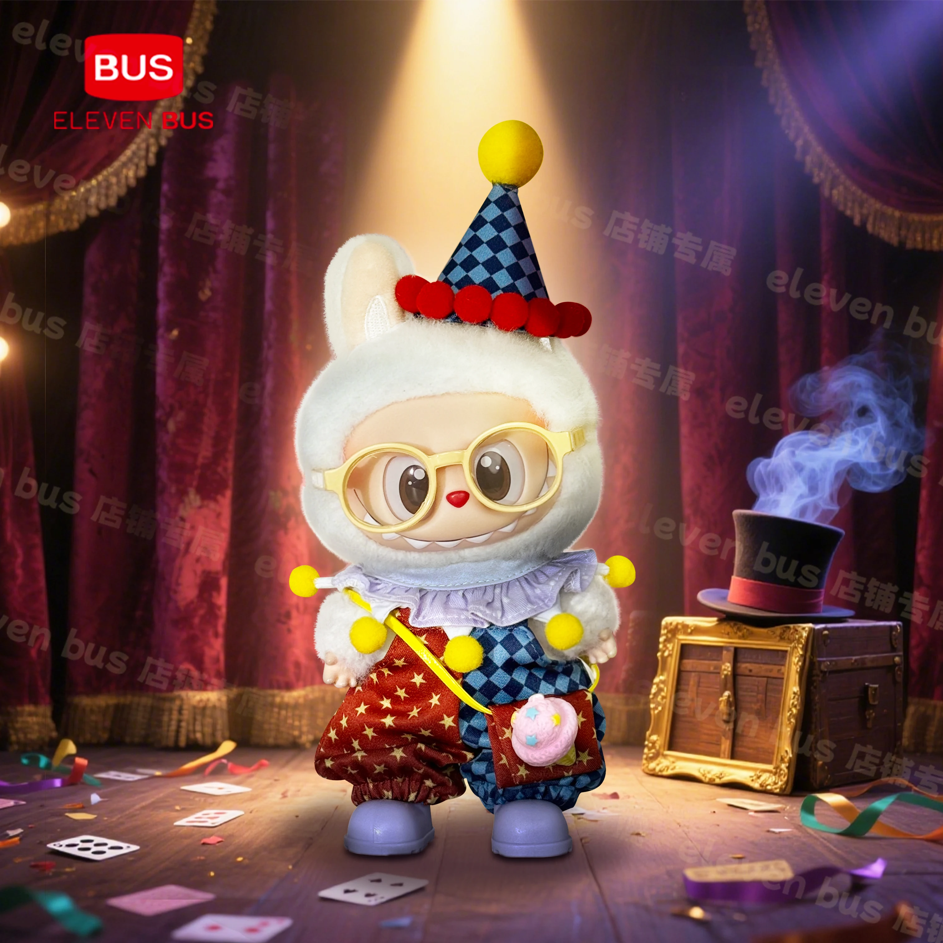 

Cute Doll Clothes Outfit Accessories For 17cm Labubu V2 V1 Doll Clothing Different styles Cosplay Joker dress Kid Toy Gifts