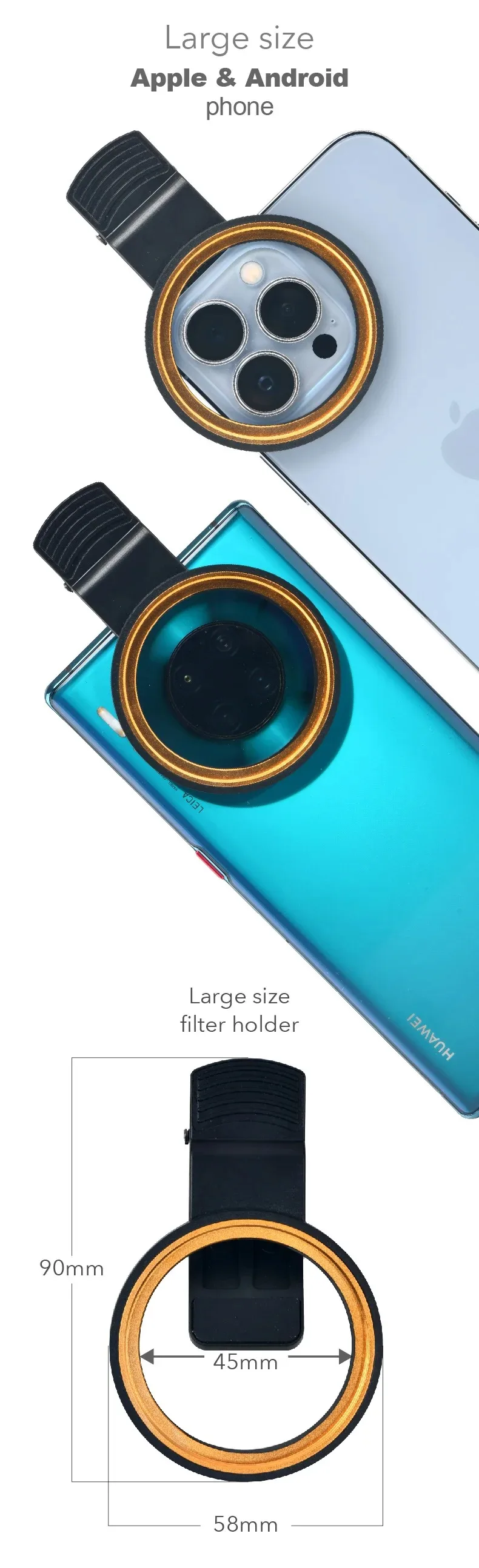 Vastocean Meerwasser-Tankfilter Salzwasser-Korallenbecken Makro-Fotografie Fotolicht God Lens Handy-Clip – Detail 11