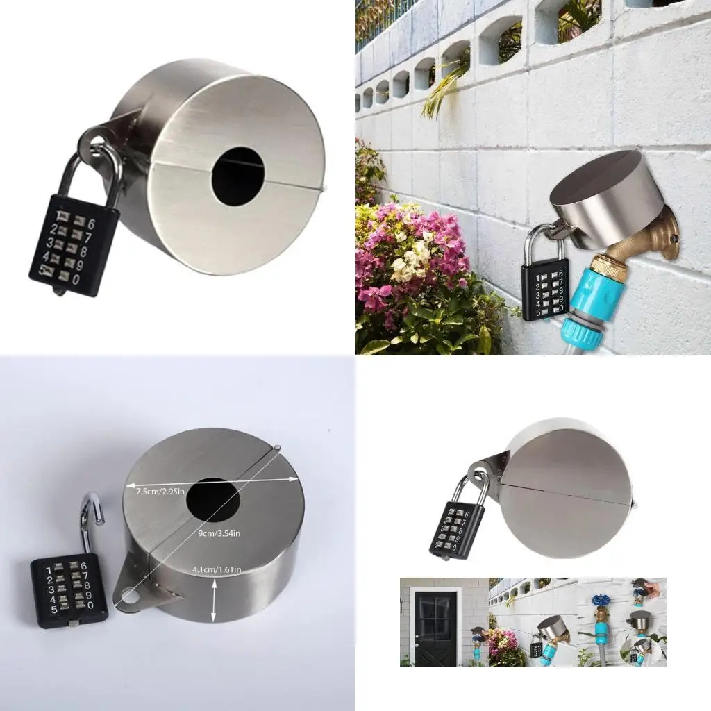 

R9UF Outdoor Faucet Lock Gate Valves Lock for Faucet/Water Spigot/Tanks Valves Handle