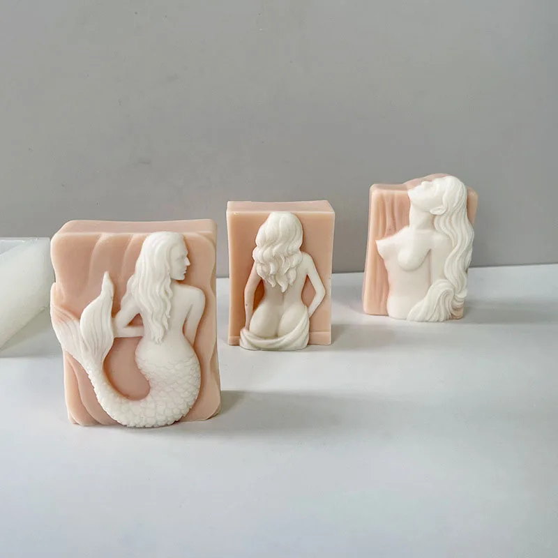 Female Naked Body Mold, Nude Women Body Mold for Clay Soap Mould for Resin Pendant Plaster Carving Gift Home Decoration view 4