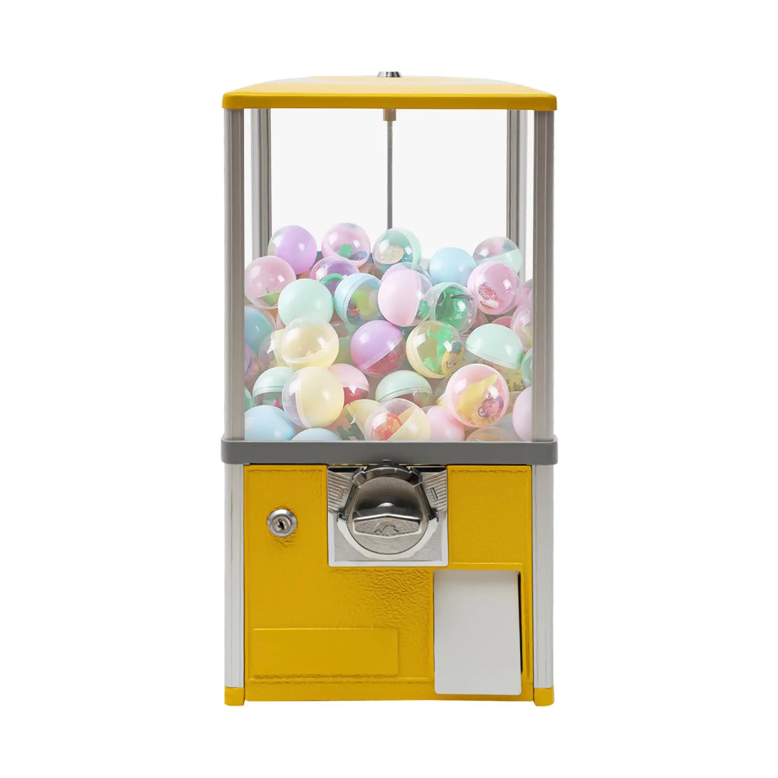 

25-Cent Vending Machine, Commercial Capsule Vending Machines, Home Candy Gumball Machine for Kids, Round Capsules Toys Dispenser