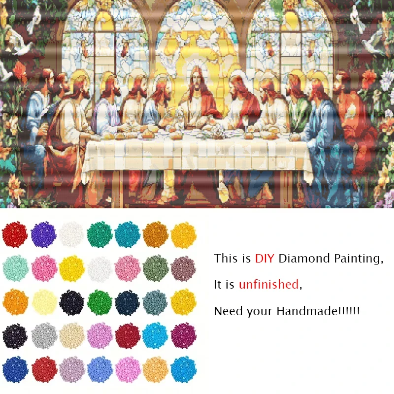 Lagre Size Famous Jesus Last S - Embroidery Jesus ulasan dan harga