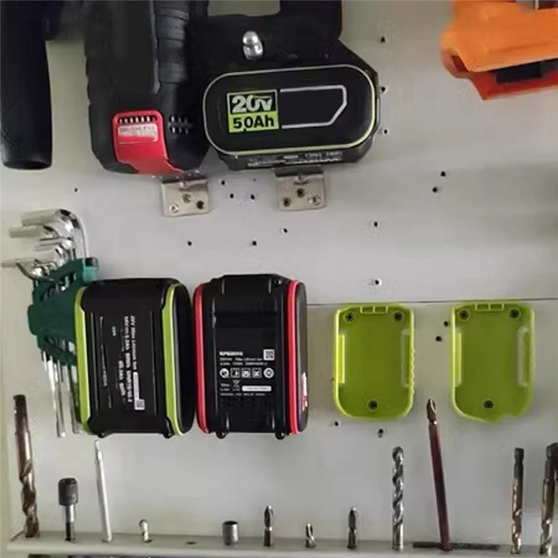 

10Pcs Battery Holder Battery Mount For Worx/Kress 20V 5Pin Battery, Power Battery Dock Holder Wall Mount Fixing