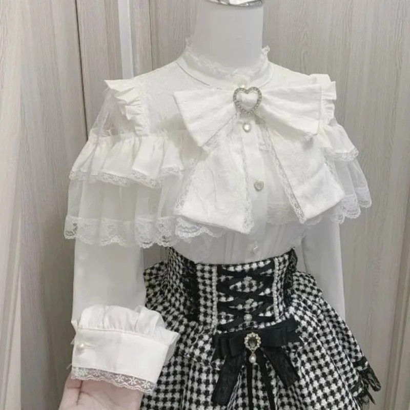 chemisiers-japonais-kawaii-lolita-en-dentelle-patchwork-harajuku-simple-boutonnage-chemises-jk-d'ete-pour-femmes