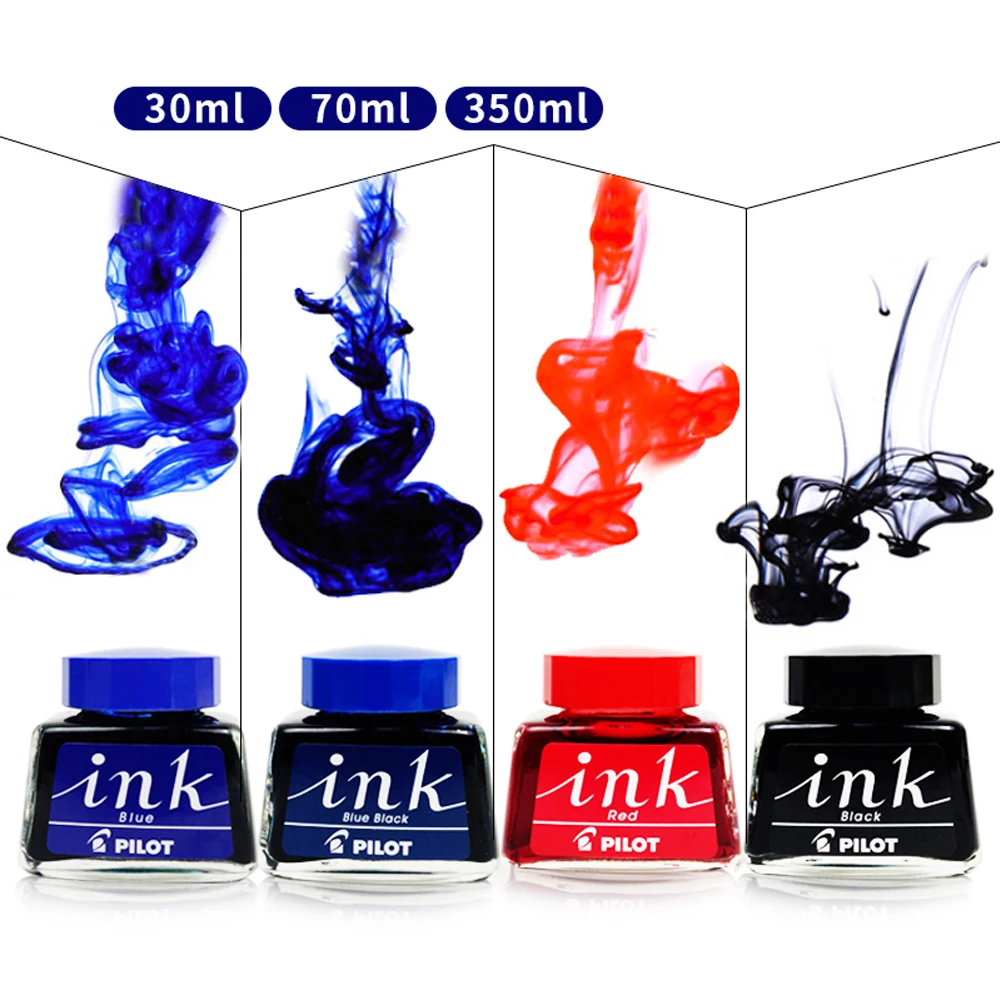 Pilot INK-30 Fountain Ink Without Blocking Fountain Pen 78g/smile Quick-drying 30/70/350ml Calligraphy Ink Office Supplies