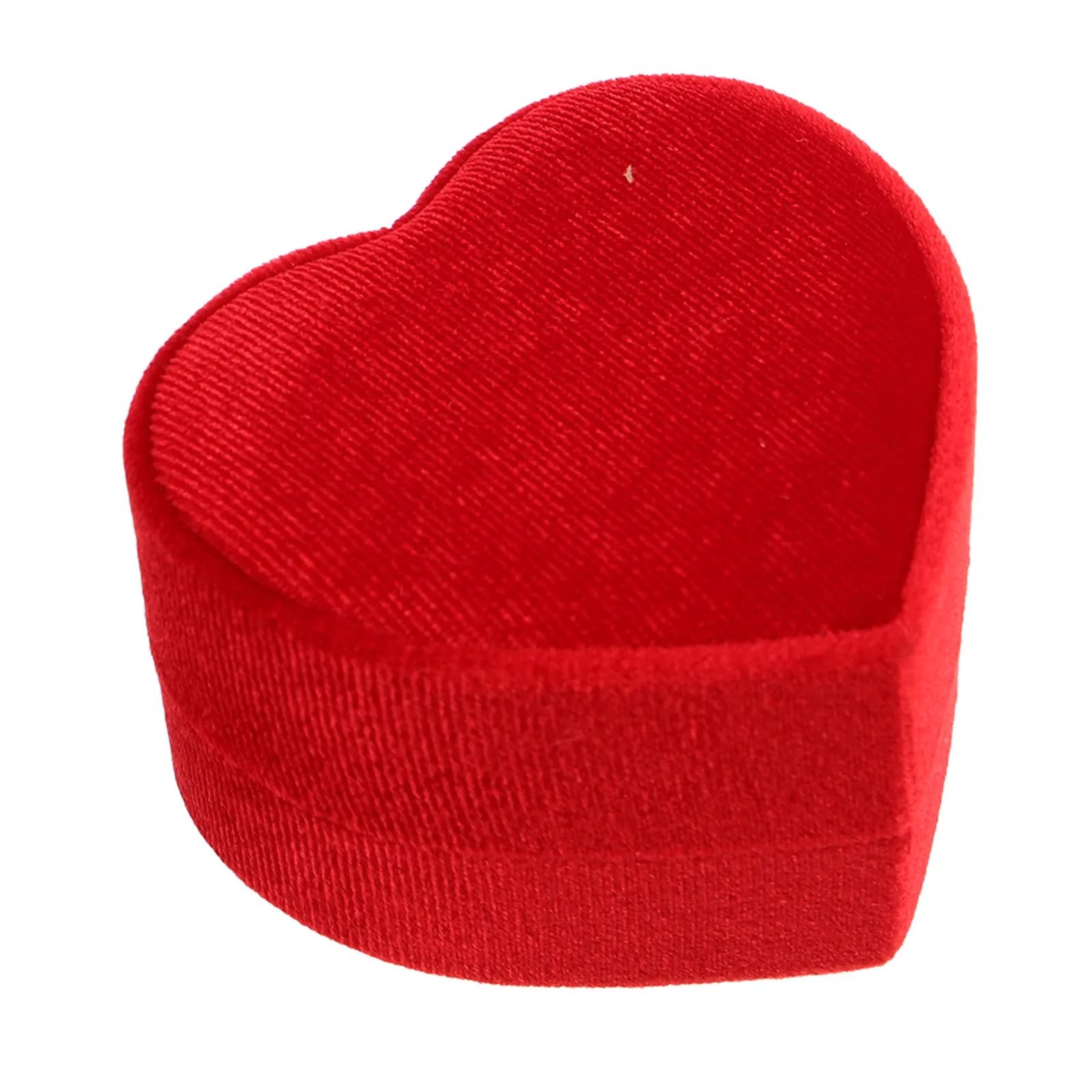 

Small Heart Shaped Ring Box for Women Engagement Proposal Wedding Day Ring Holder with Lid Portable Jewelry Organizer Elegant