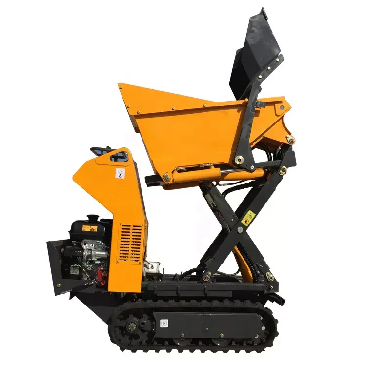 Free shipping Mini Crawler Dumper Multifunctional Tracked MINI Dumper 500KG mini transporter Dump Truck For Construction