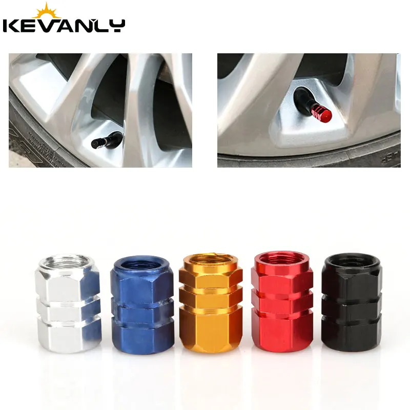 

4Pc Aluminum Alloy Car Tire Valve Stem Caps Tyre Rim Valve Nipple Covers Dustproof Waterproof For Automobiles Motorcycles Trucks