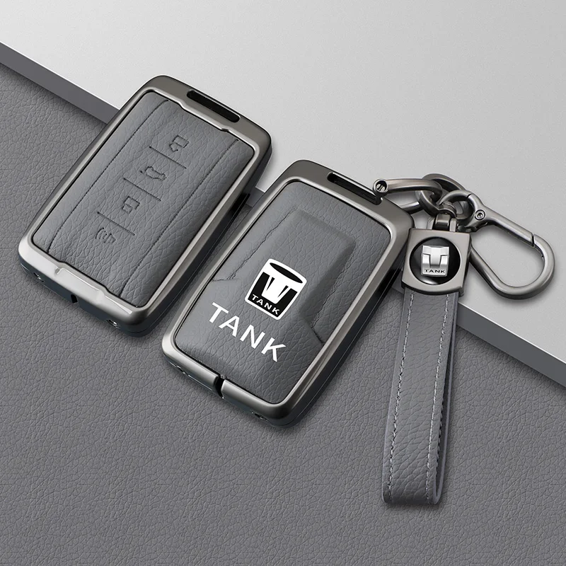 

Car Remote Key Cover Case Holder Protector Bag For Great Wall GWM WEY TANK 300 500 Tank300 Tank500 Metal Shell Accessories