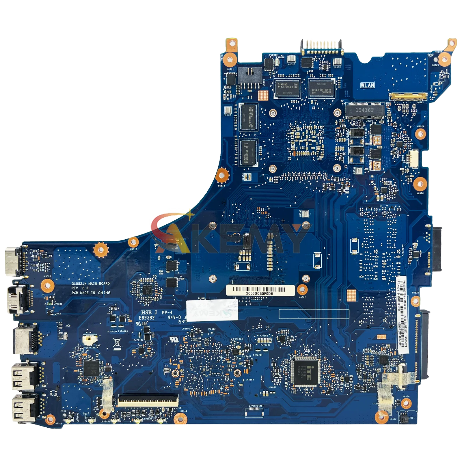 Placa base para ordenador portátil GL552JX para ASUS ROG GL552JX FX-PLUS ZX50J GL552J placa base para portátil con i3 i5 i7 CPU pruebas OK envío rápido