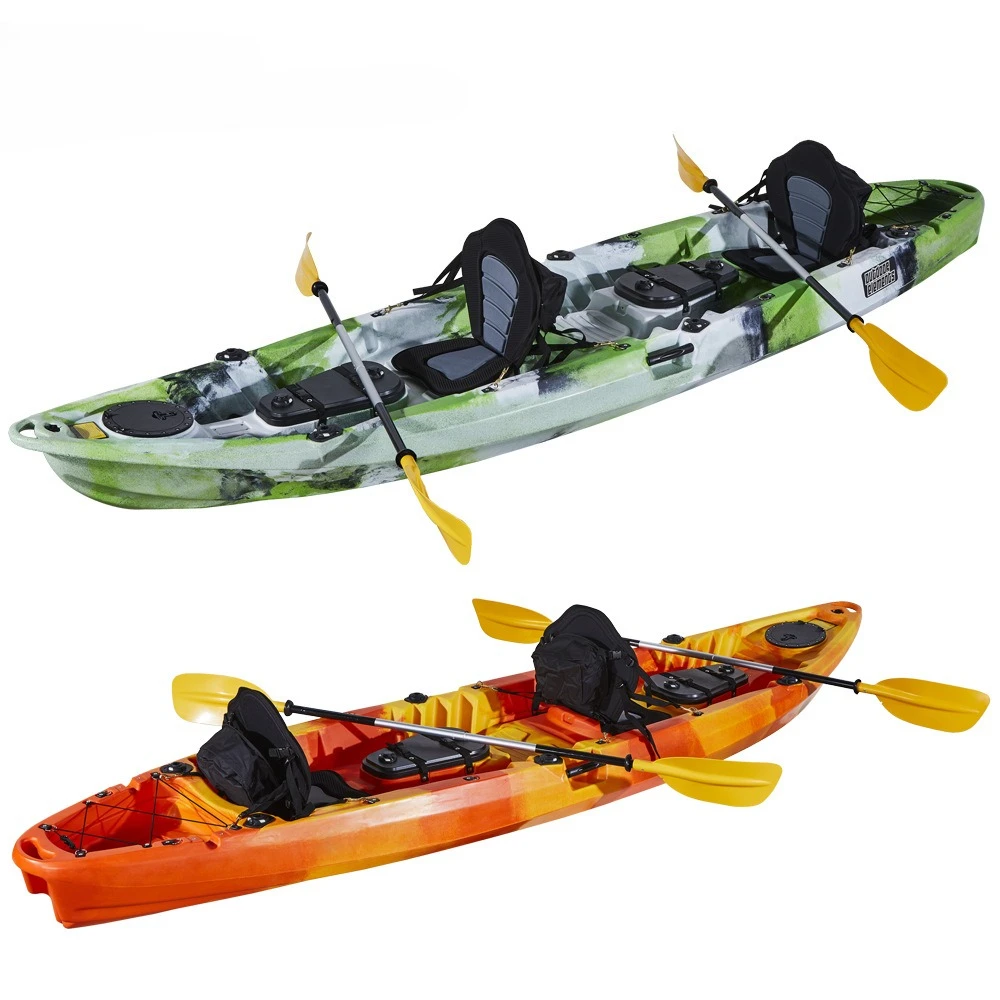 Rotomolded kayak plastic hard boat three person family club