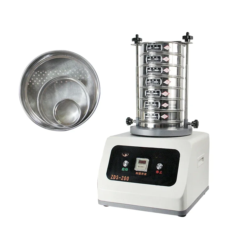 

Round Powder Lab Circular Testing Mini Stainless Steel Laboratory Test Soil Vibrating 9 Layers Shaker For Single Deck Sieve