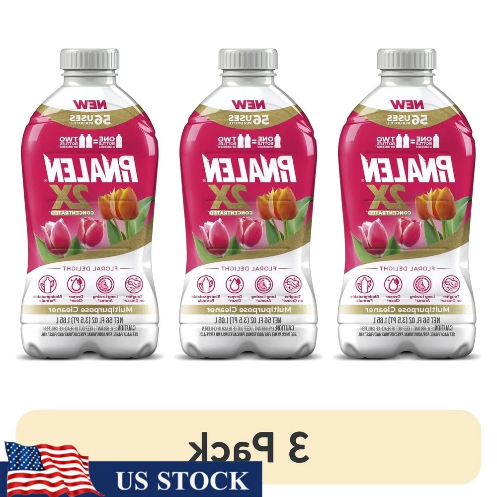 

2 универсальных очистителя Max Aroma с цветочным ароматом, 3 упаковки, 56 жидких унций, универсальный органический бытовой очиститель, средство для устранения запаха