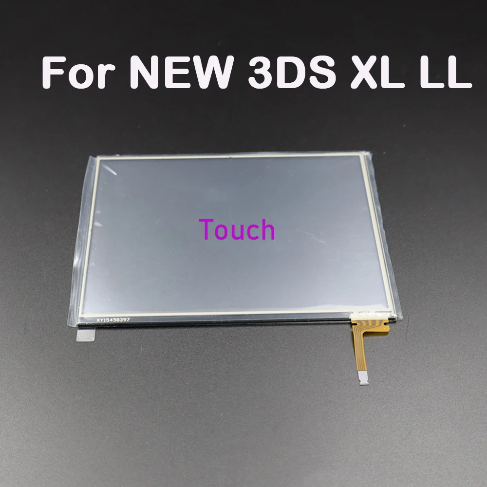 شاشة عرض LCD علوية وسفلية لـ 3DS الجديدة 3DS XL LL مع محول الأرقام بشاشة تعمل بلمس زجاج عرض لوحة اللمس
