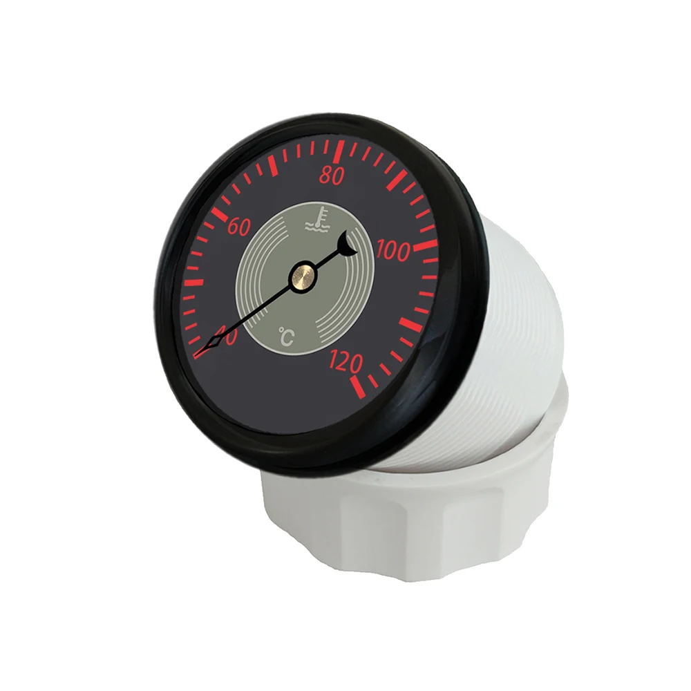 

ELING 52mm (2'') Water Temperature Gauge 40-120℃ Signal 12V 24V with Red Yellow Backlight for Car Yacht Motorcycle