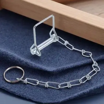 

Heavy Duty Trailer Hitch Pin with Chain Galvanized Safety Coupler Lock for Lawn Mower Boat Rv Trailer Secure Mounting Reliable