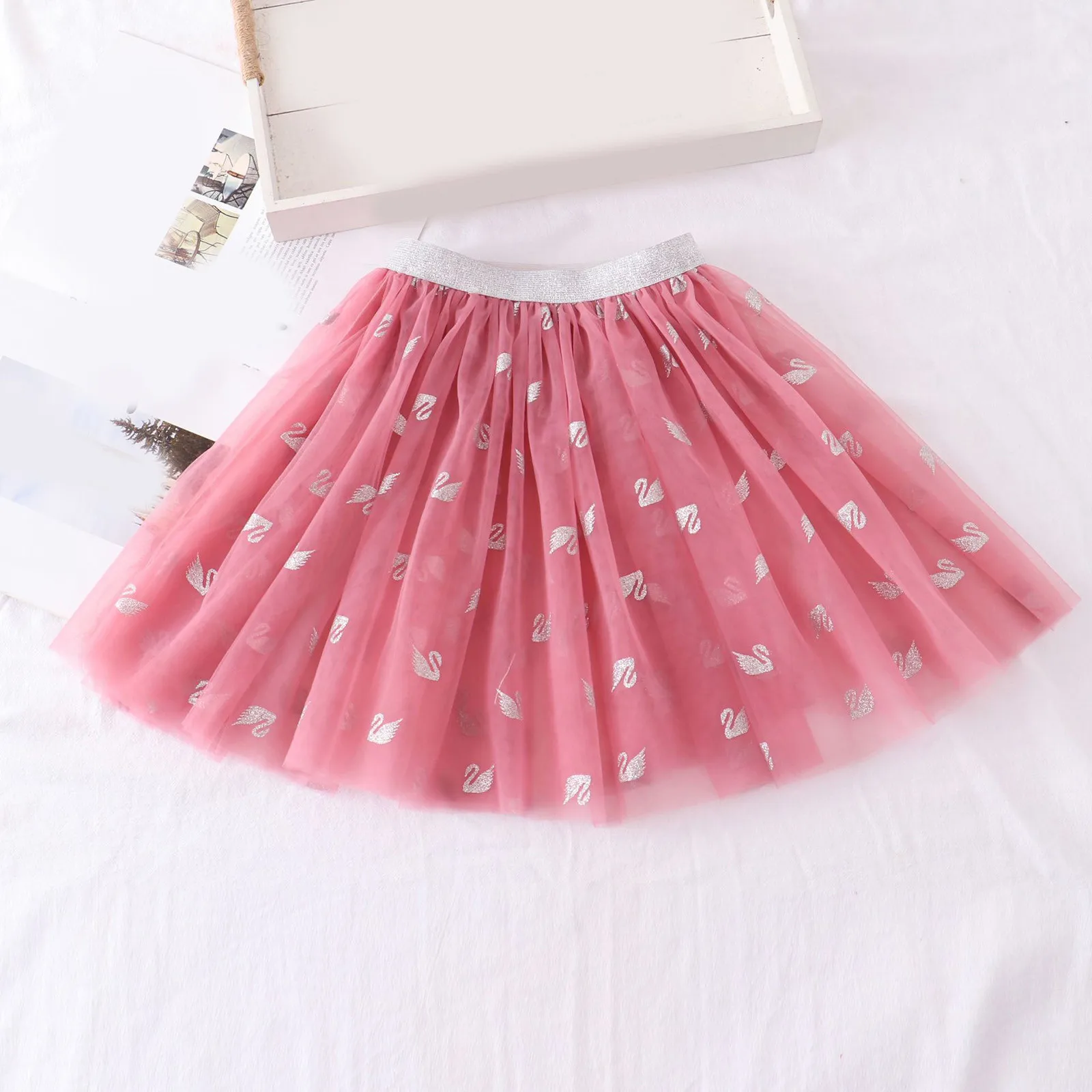 

Christmas Princess Outfits for Girls Tulle Tutu Skirts Soft Fluffy Tutu Skirt Toddler Party Girl Mesh Tutu Snowflake Print Skirt