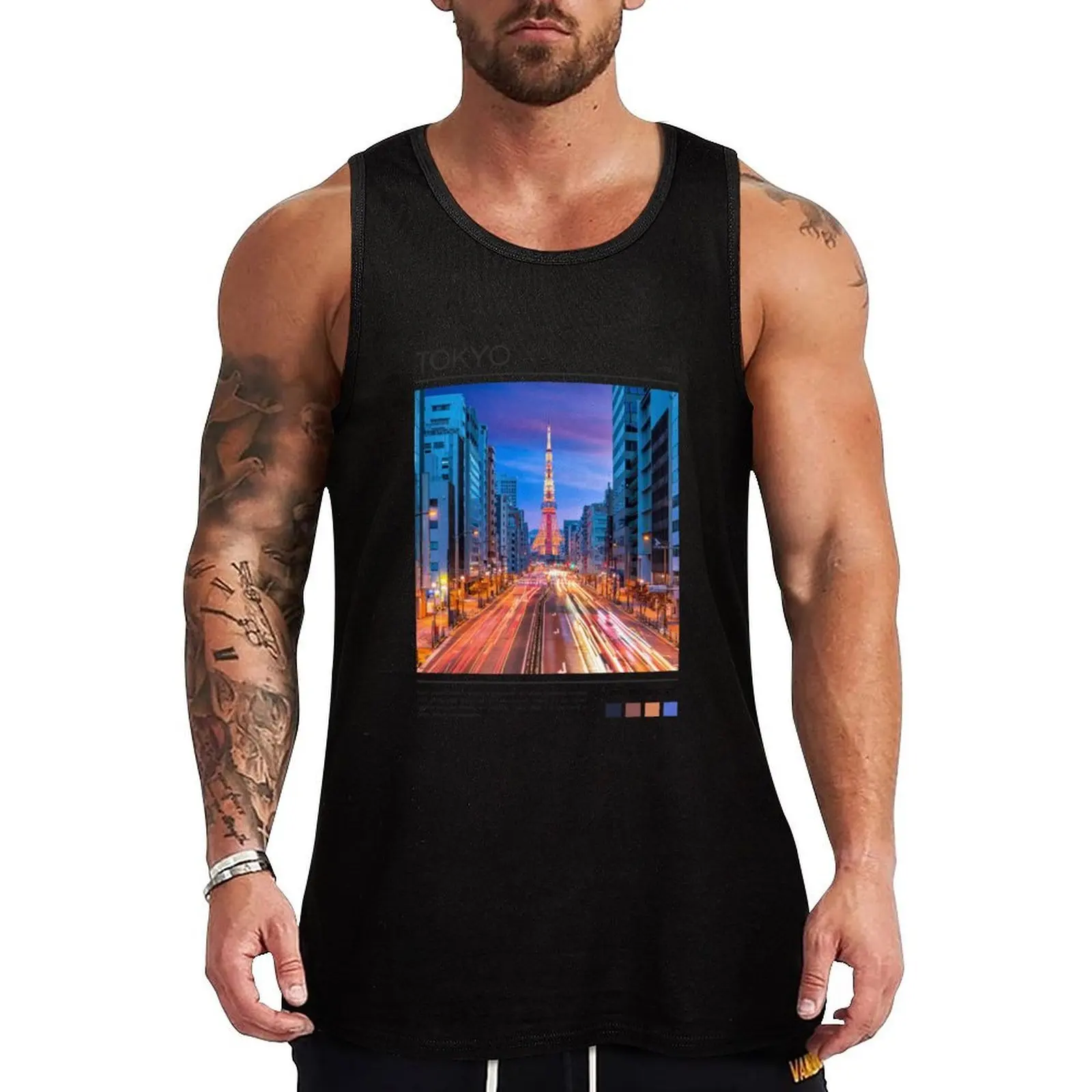 

Tokyo - Japan - Photography Tank Top Man gym clothes sports t-shirts for men best selling products fitness