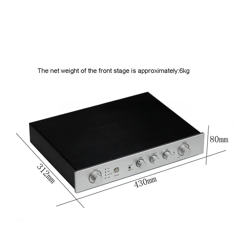 Audiophile HiFi Preamp E300 – Remote Control, Bluetooth 5.1 & 3-Band Tone Control for Stereo Systems