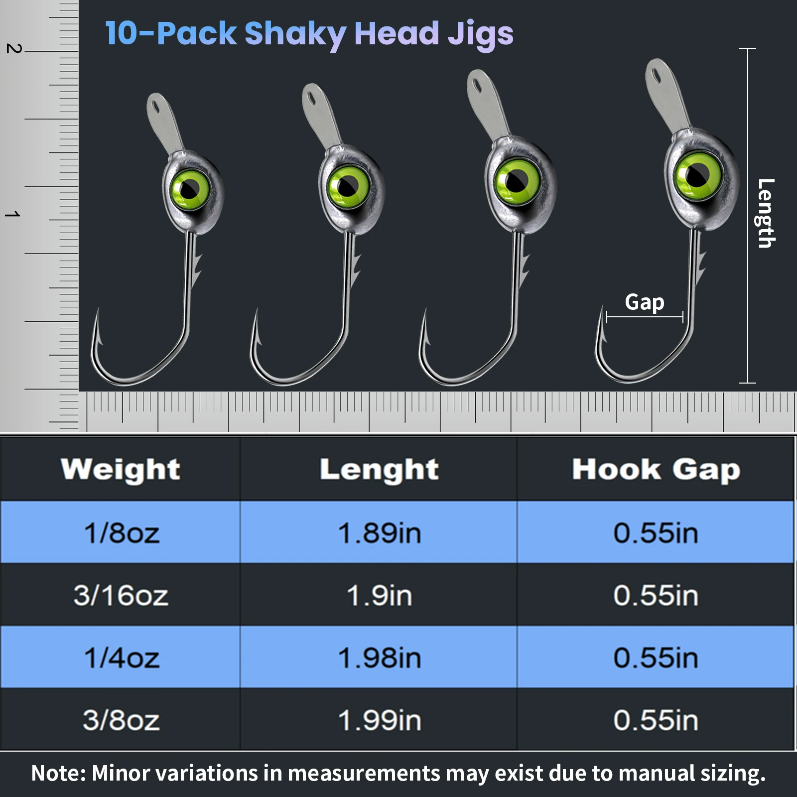 FishTrip 10 قطعة رؤساء تهزهز السنانير لوحة اللسان سوينغ تهزهز رؤساء السنانير مكافحة بعقبة أسماك سوينغ السباحة عمل الصيد #3