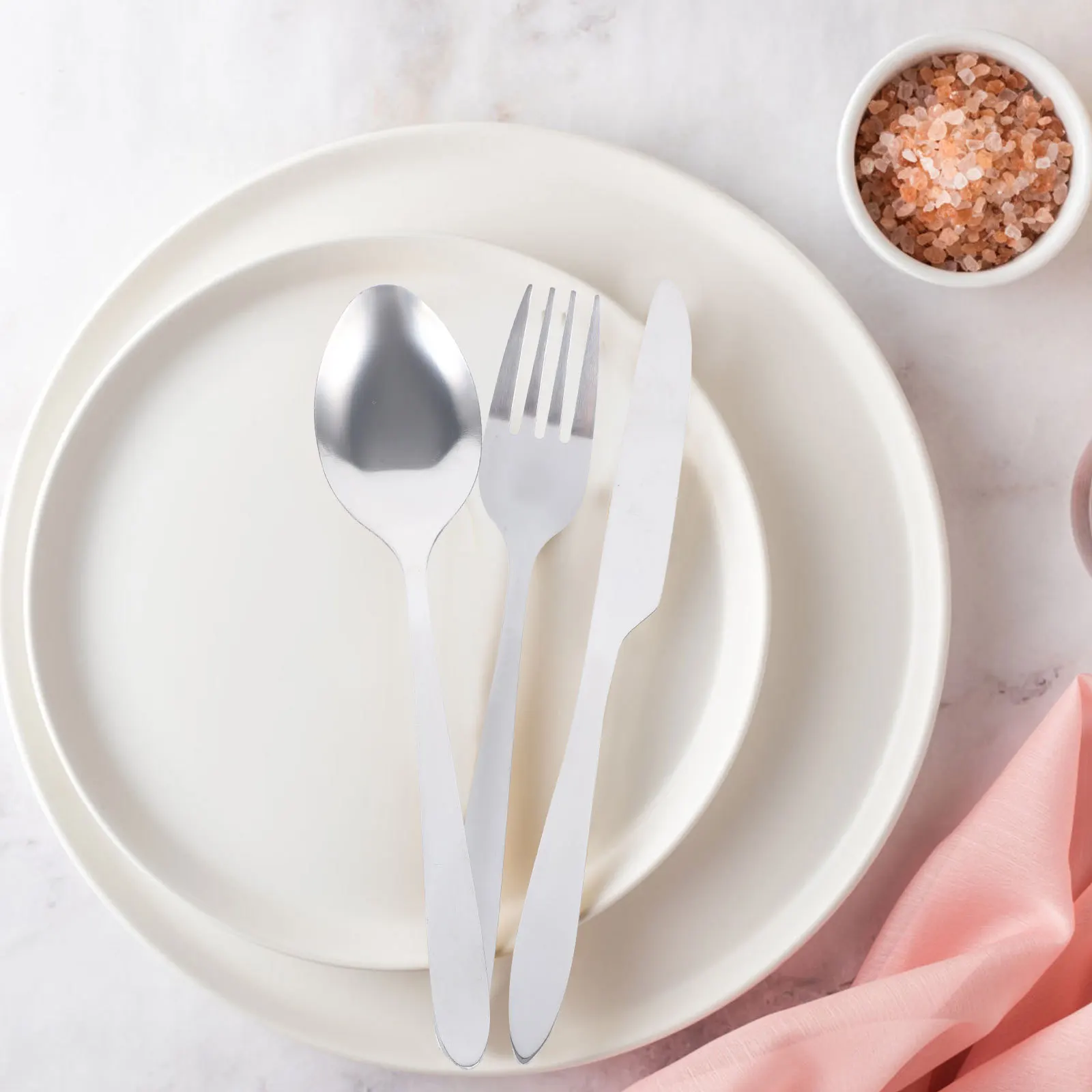 

1Set Outdoor Fork Cutter Spoon Kit Stainless Steel Kitchen Supplies Portable Flatware Reusable Cutlery Set