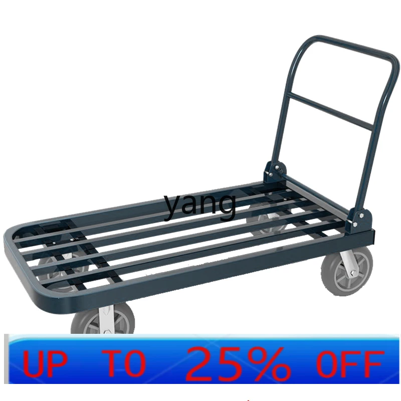 LTT flat truck square tube truck pull cargo handling extended trailer load king large folding trolley