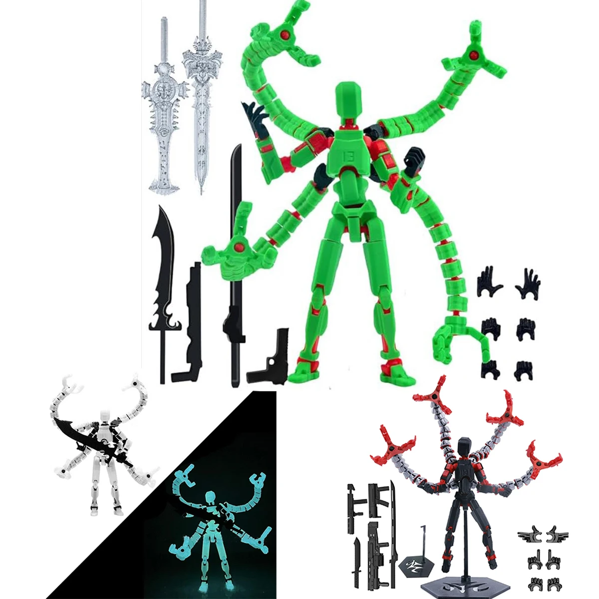 Новая-фигурка-пустышка-13-многошарковые-игрушки-роботы-Титана-подвижные-фигурки-с-3d-принтом-украшения-для-дома-настольные-украшения-поделки