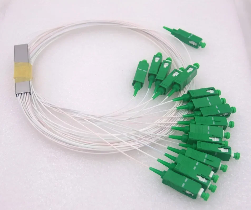 

Fiber Optic PLC Splitter Wire Harness, Steel Tube, 0.9mm1x16 Differential Mini SC/APC Connector, Free Shipping , New, 5Pcs