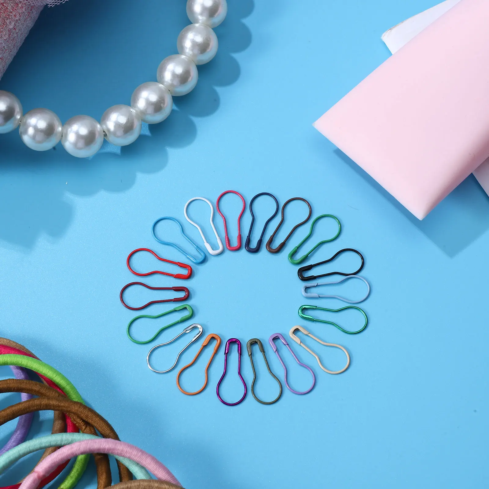 

100pcs Pins Design Safety Pin Assorted Color Durable Metal Sewing Dressmaking Craft Project Mixed Pin