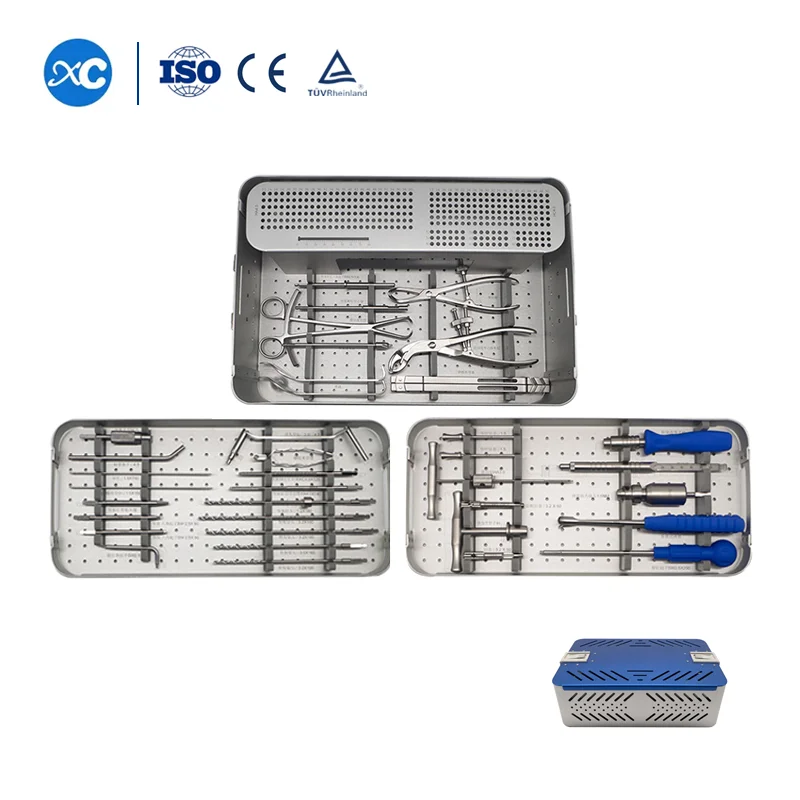 

High Quality Small Fragment Locking Plate Instrument Set Human Torso Surgery Instrument