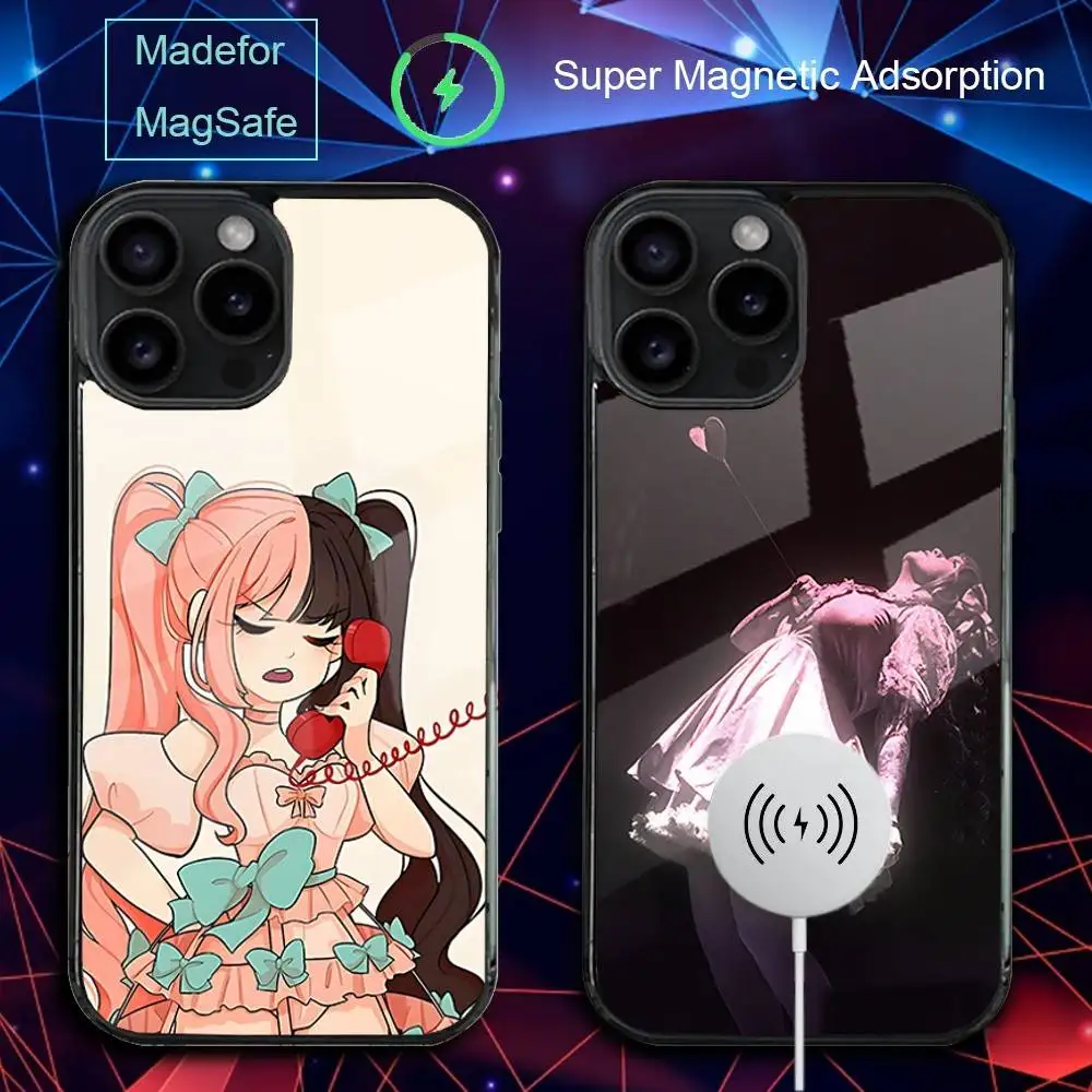 

M-Melanie M-Martinez Phone Case For iPhone 17,16,15,14,13,12,11,Pro,Max,Plus,Mini,SE4,E Magnetic Magsafe Wireless Charging