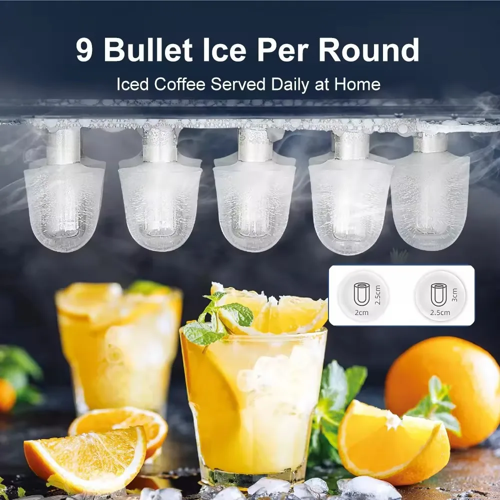 Cross border New Product Household Mini Fully Automatic Ice Maker Small Dormitory Small Power Self Cleaning Round Ice Maker