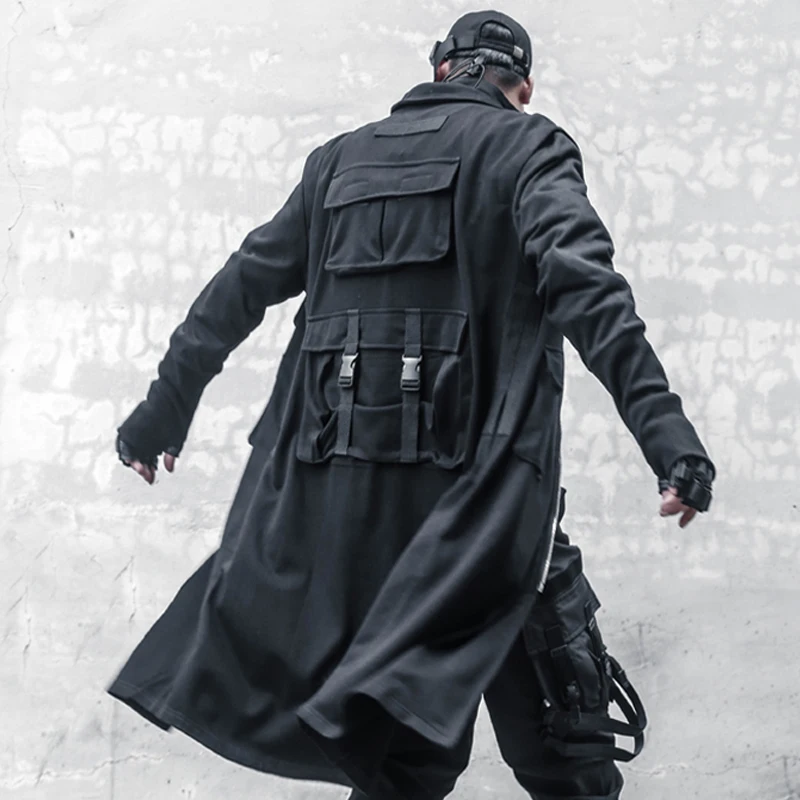 PFNW Men\'s Darkwear Functional Heavy Industry Cloak Multiple Pockets Tactical Jacket Spring And Autumn New Fit Handsome 12Z5342