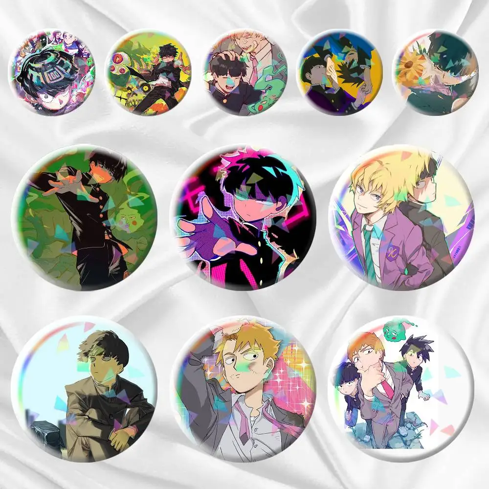 

Mob Psycho 100 A-Anime 75mm 44mm 25mm Brooch Backpack Hat Pins Accessories Toys Badge