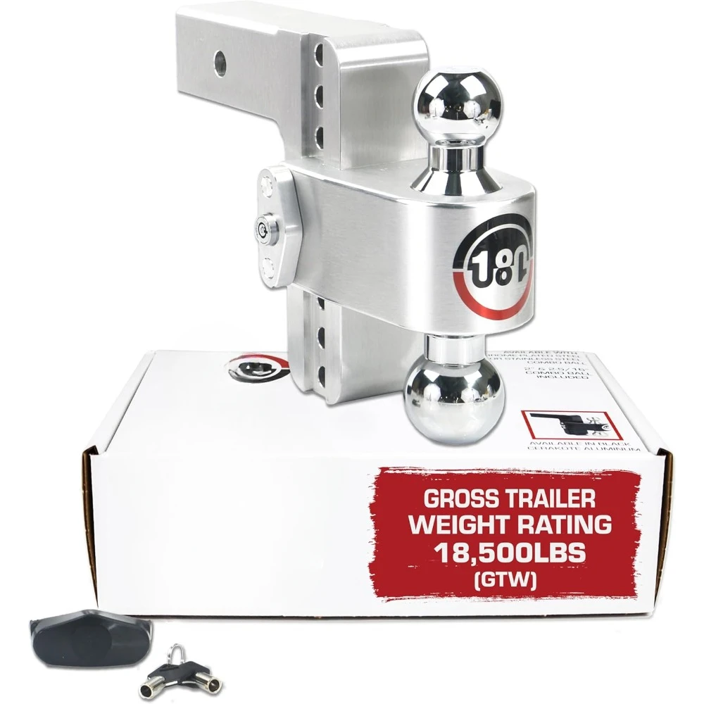 Adjustable Trailer Hitch Ball Mount - 6