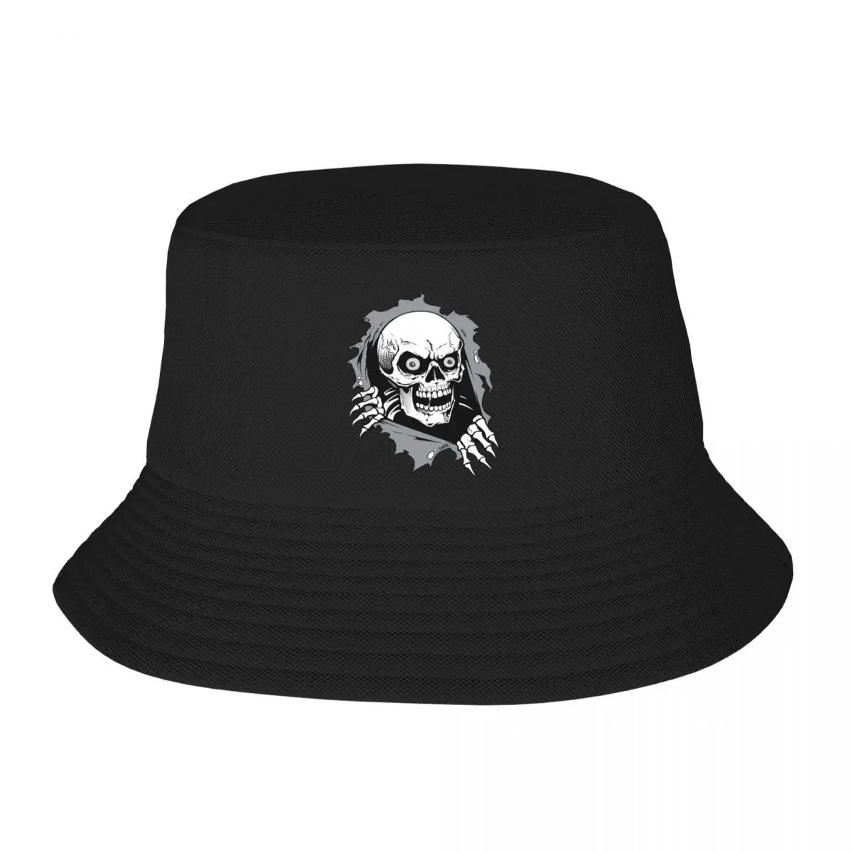 2025-novo-personalizado-rasgado-metal-cranio-balde-chapeu-feminino-masculino-esqueleto-gotico-praia-sol-verao-acampamento-bone