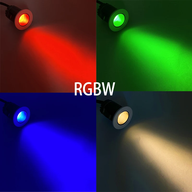 RGBW Miniaturowy przeciwodblaskowy reflektor LED DC12V Wpuszczana lampa sufitowa do domu Supermarket Hotel KTV Backwall Oświetlenie wewnętrzne