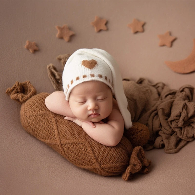 

Infant Photography Hat Photo Posing Backdrop Stuffed Pillow Newborns Photo Props Costume Shower Gift