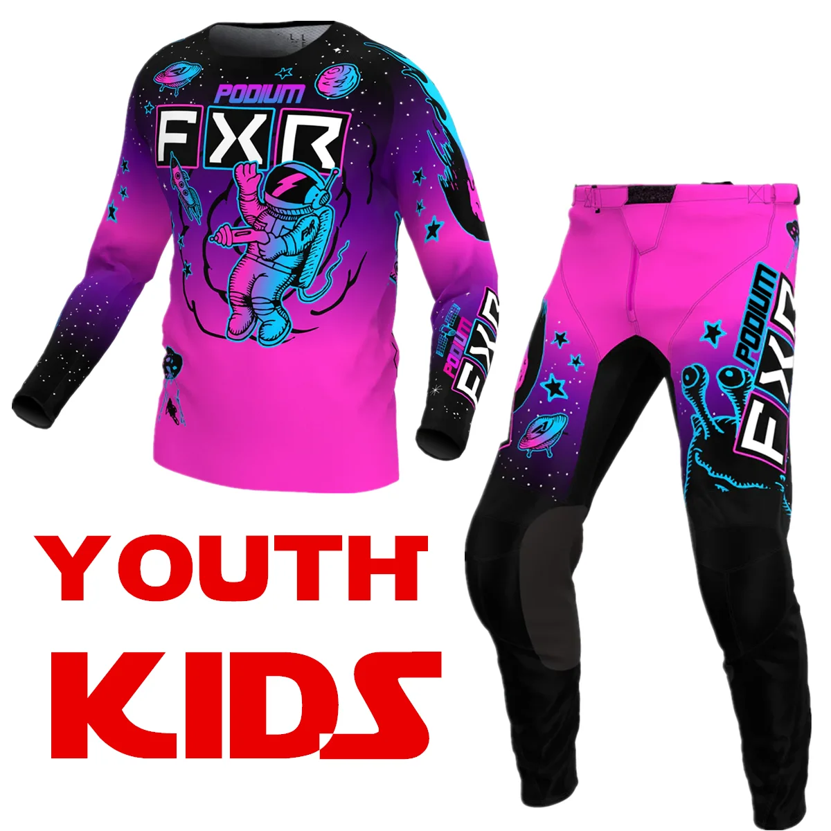 Shift-Ensemble d'équipement de motocross pour jeunes enfants, maillot et pantalon MX, vélo ChlorOff